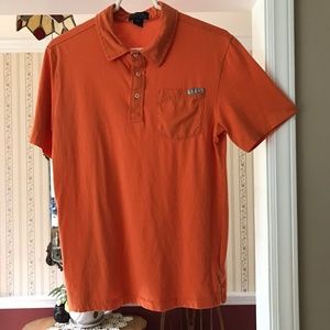 Polo Ralph Lauren Boys Shirt Orange Short Sleeve